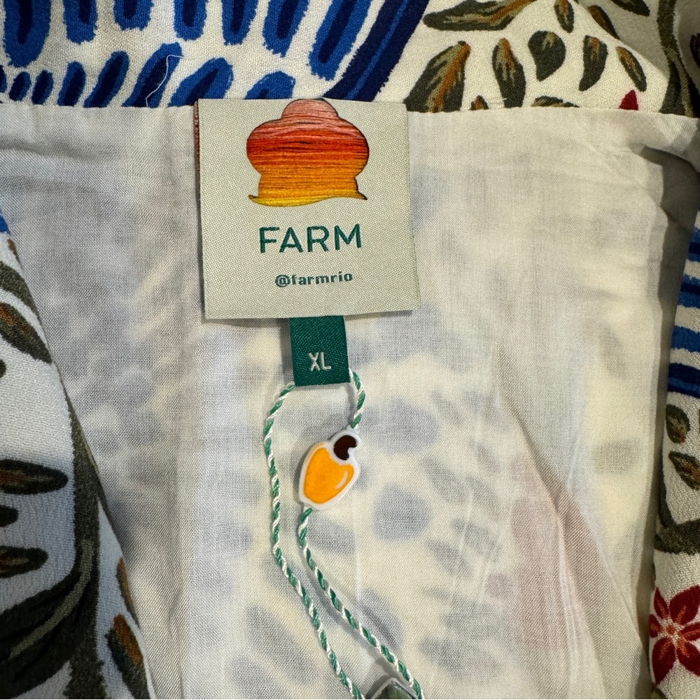 🥭FARM Rio Blue Macaw Flight Maxi Dress - Picture 11 of 14